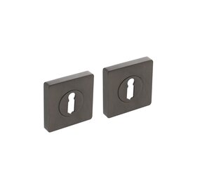 Intersteel Rozetten met sleutelgat vierkant antraciet grijs Intersteel Rozetten met sleutelgat vierkant antraciet grijs