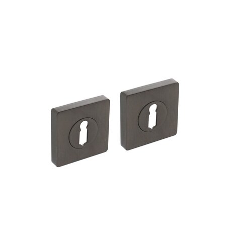 Intersteel Rozetten met sleutelgat vierkant antraciet grijs - deurbeslag - Intersteel Intersteel Rozetten met sleutelgat vierkant antraciet grijs - deurbeslag - Intersteel