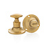 WC slot draaiknop messing getrommeld rond rozet