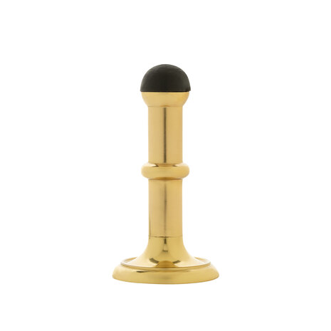 De Oude Deurklink Klassieke deurstopper messing gelakt De Oude Deurklink Klassieke deurstopper messing gelakt