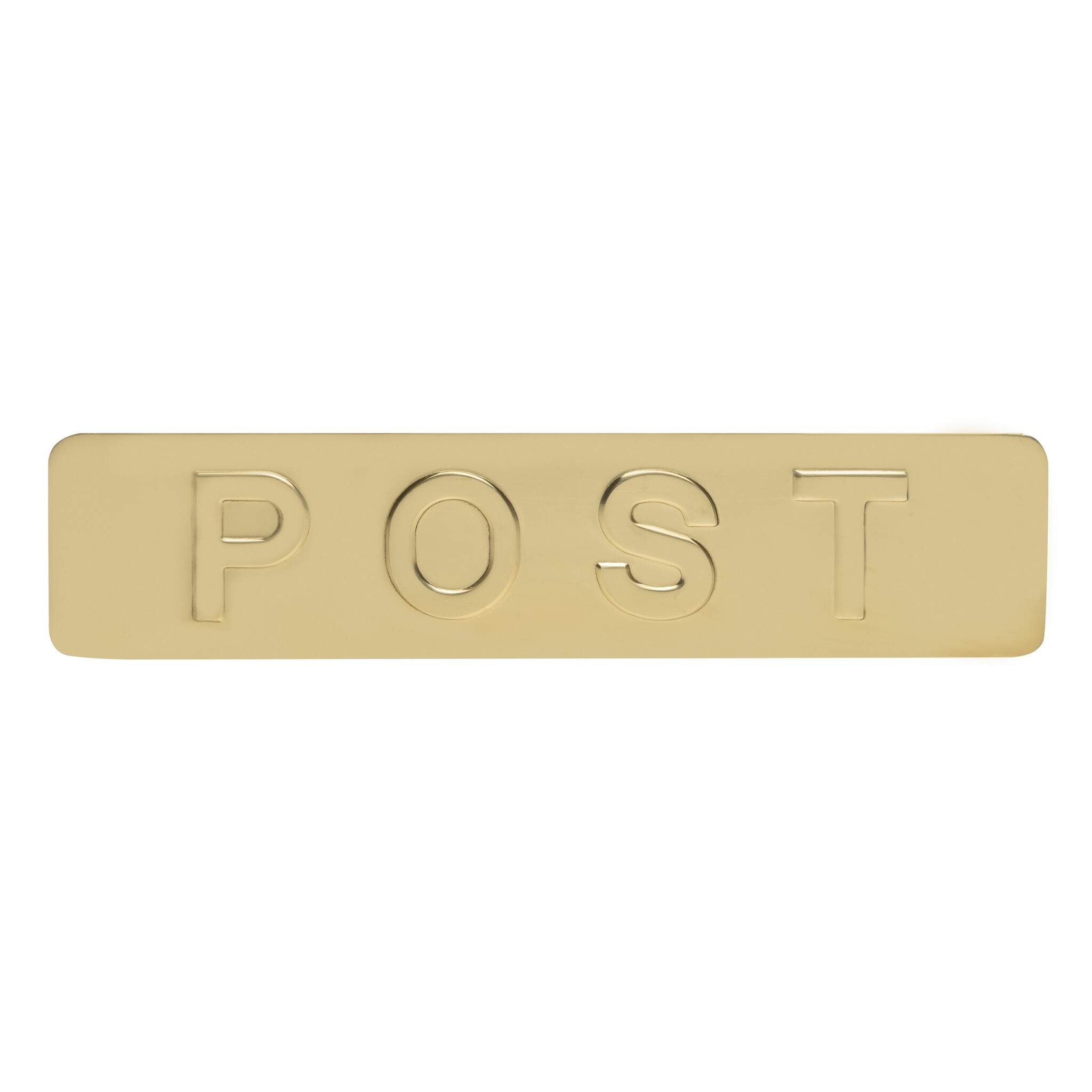 Mooi Deurbeslag Front voor Homebox buitenklep glanzend messing