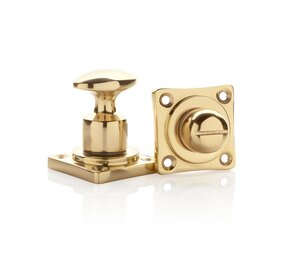 De Oude Deurklink WC slot draaiknop messing gelakt De Oude Deurklink WC slot draaiknop messing gelakt