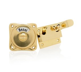 De Oude Deurklink WC slot hendel met bocht messing gelakt De Oude Deurklink WC slot hendel met bocht messing gelakt