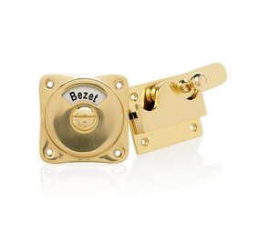 De Oude Deurklink WC slot hendel vrij-bezet messing gelakt De Oude Deurklink WC slot hendel vrij-bezet messing gelakt