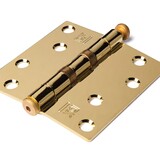 Dulimex Kogellagerscharnier 89x89mm rechte hoeken RVS vermessingd tot 80 kilo Dulimex Kogellagerscharnier 89x89mm rechte hoeken RVS vermessingd tot 80 kilo