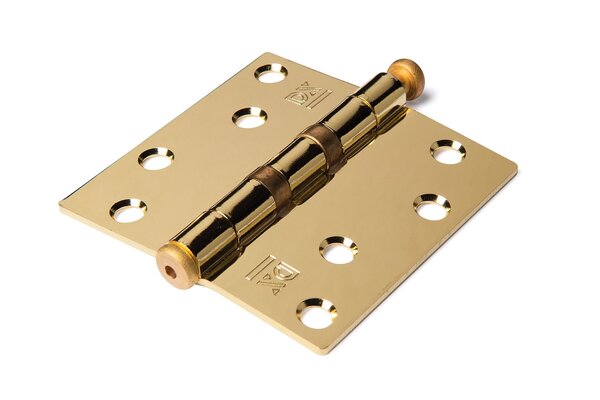 Dulimex Kogellagerscharnier 89x89mm rechte hoeken RVS vermessingd tot 80 kilo Dulimex Kogellagerscharnier 89x89mm rechte hoeken RVS vermessingd tot 80 kilo