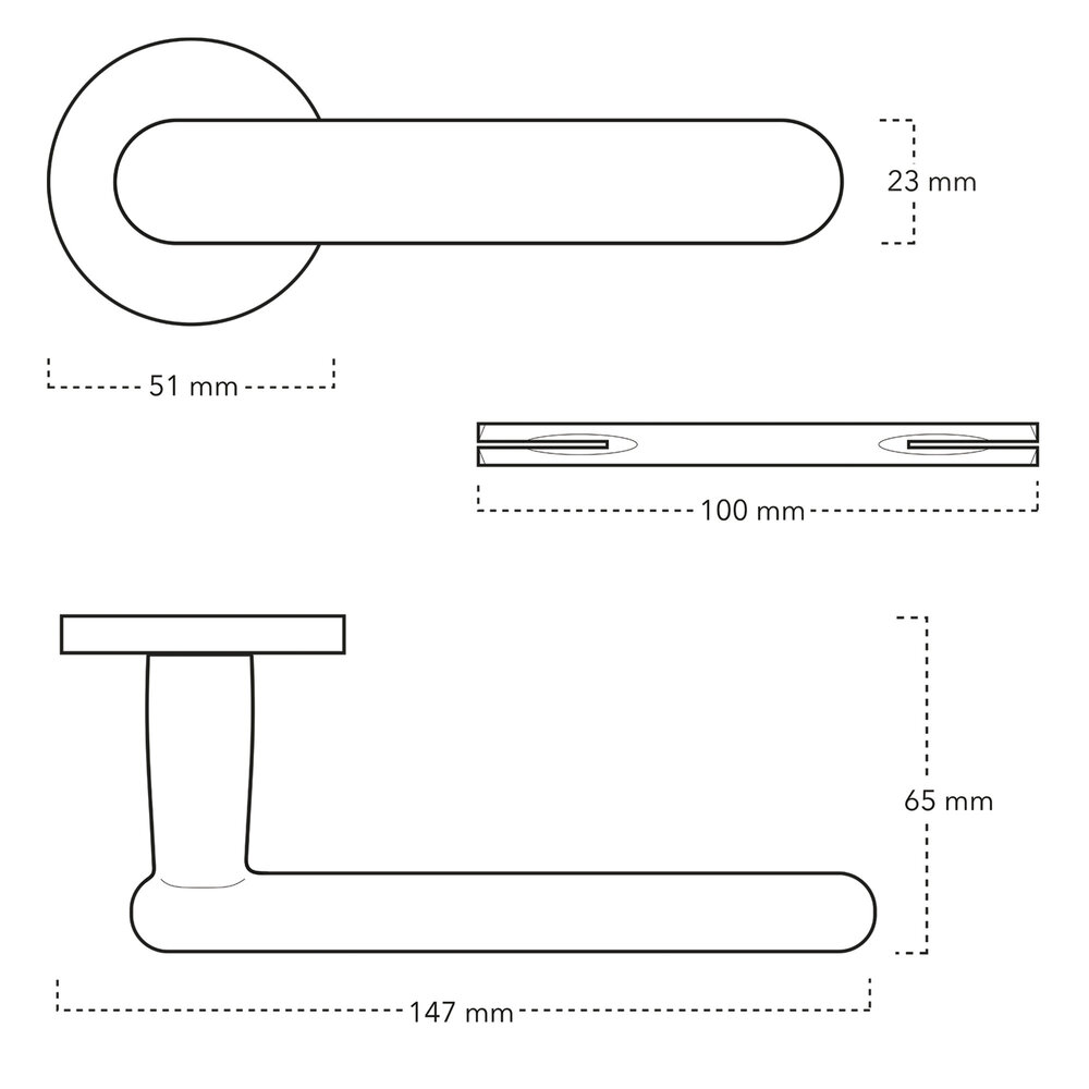 Mooi Deurbeslag Deurbeslag set met cilinderrozet en deurklink Rinnovo zwart Mooi Deurbeslag Deurbeslag set met cilinderrozet en deurklink Rinnovo zwart
