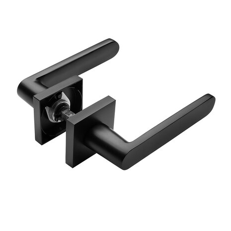 Mooi Deurbeslag Deurklink Linee mat zwart Mooi Deurbeslag Deurklink Linee mat zwart