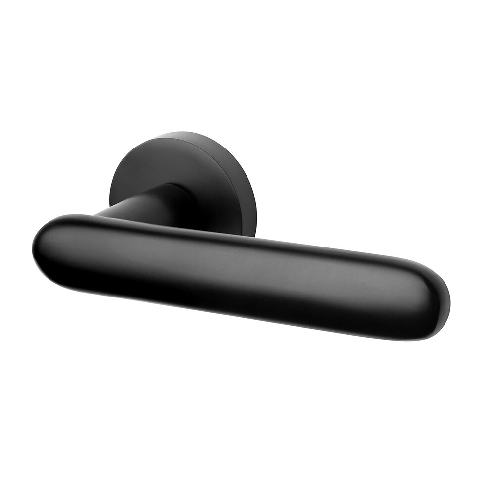 Mooi Deurbeslag Deurklink Rinnovo zwart geveerd - deurbeslag voor binnendeur - Mooi Deurbeslag