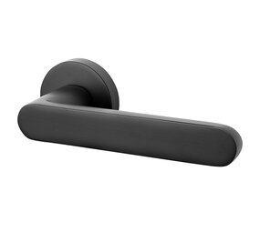 Mooi Deurbeslag Deurklink Tondo zwart geveerd