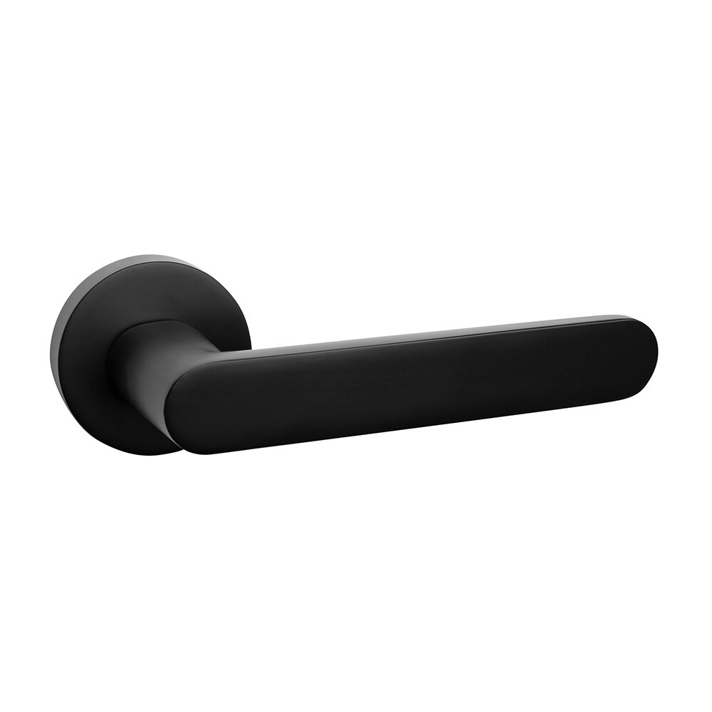 Mooi Deurbeslag Deurklink Tondo zwart geveerd - deurbeslag voor binnendeur - Mooi Deurbeslag