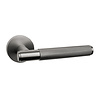 Mooi Deurbeslag Deurklink Luxor op rozet antraciet grijs - deurbeslag voor binnendeur - Mooi Deurbeslag