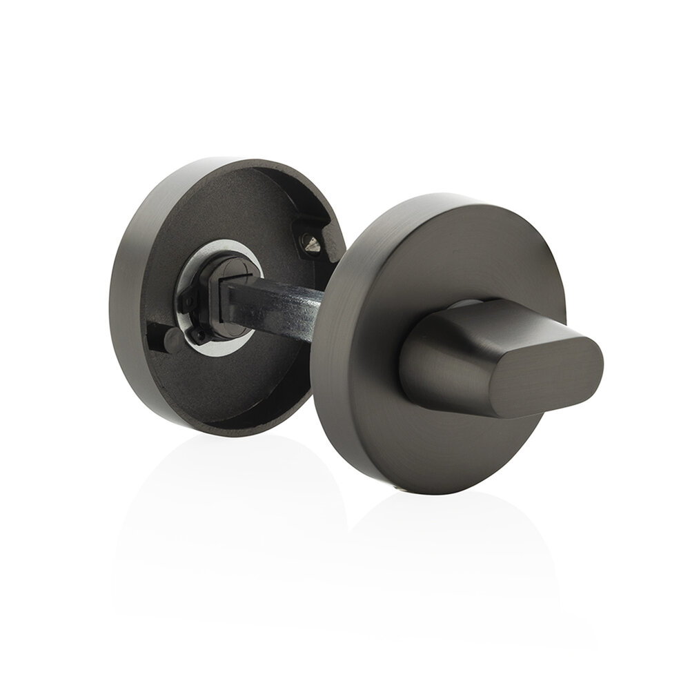 Mooi Deurbeslag Antraciet grijs wc slot Luxor rond