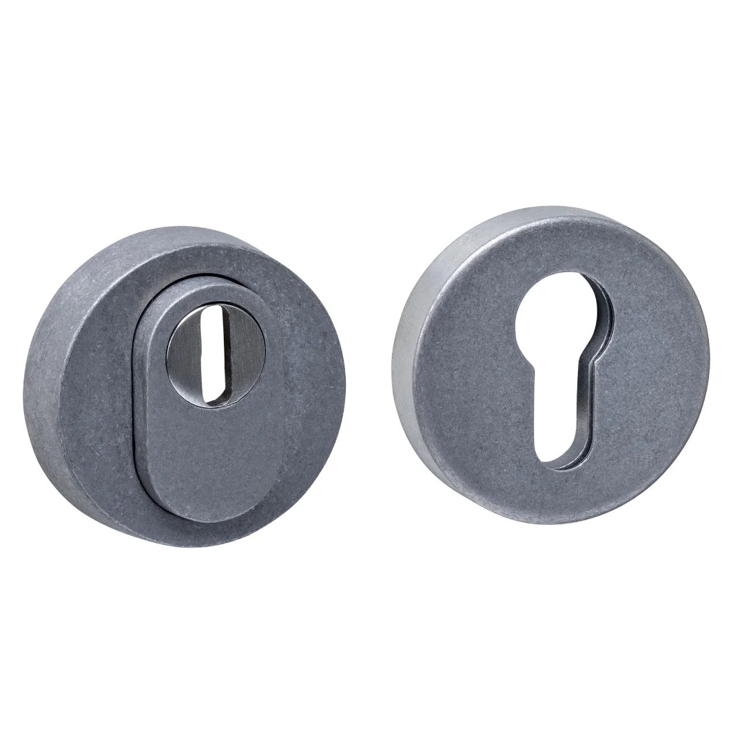 Intersteel SKG 3 veiligheidsrozet met kerntrek beveiliging RVS getrommeld