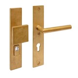 Intersteel Veiligheidsbeslag SKG3 rechthoekig PC 72mm messing getrommeld Intersteel Veiligheidsbeslag SKG3 rechthoekig PC 72mm messing getrommeld