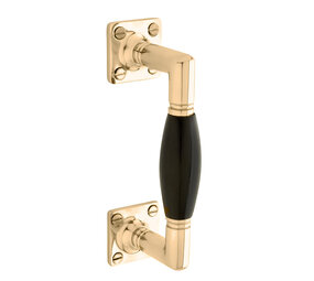 De Oude Deurklink Klassieke handgreep messing gelakt vierkant De Oude Deurklink Klassieke handgreep messing gelakt vierkant