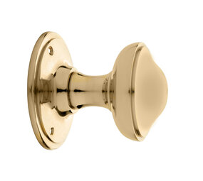 De Oude Deurklink Deurknop 55mm vast messing gelakt