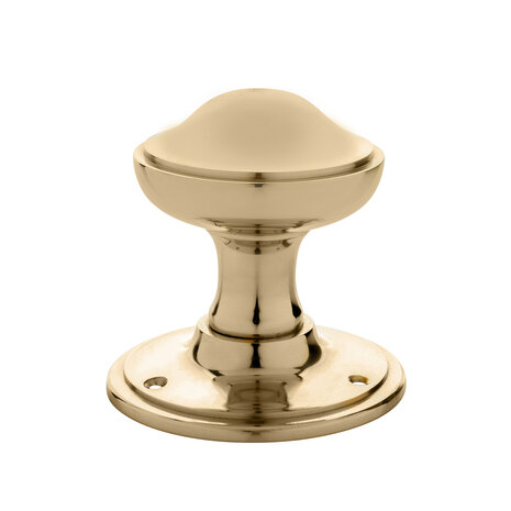 De Oude Deurklink Vaste ronde deurknop 80mm in messing gelakt - voor binnen en buiten | De Oude Deurklink De Oude Deurklink Vaste ronde deurknop 80mm in messing gelakt - voor binnen en buiten | De Oude Deurklink