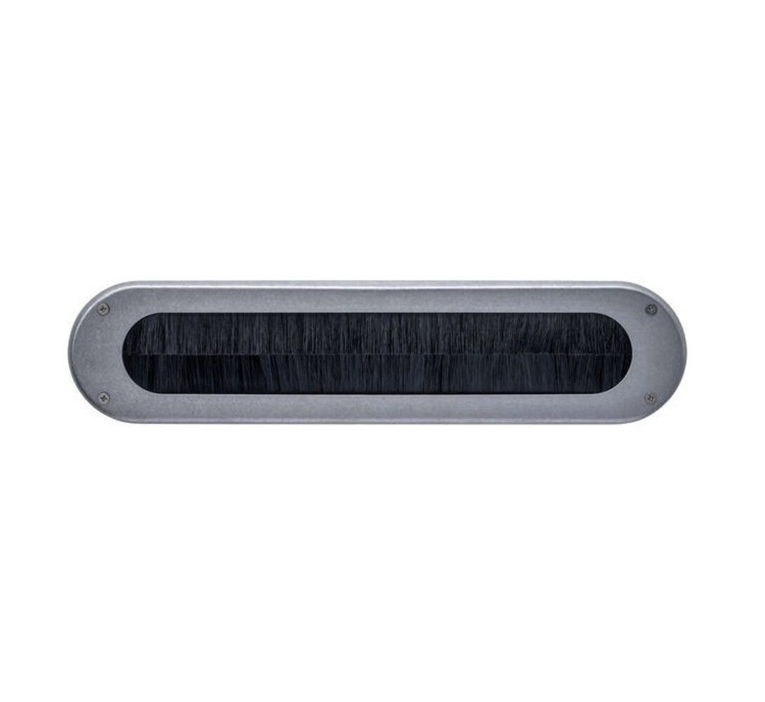 Intersteel Tochtwering ovaal 340x80mm rvs getrommeld Intersteel Tochtwering ovaal 340x80mm rvs getrommeld