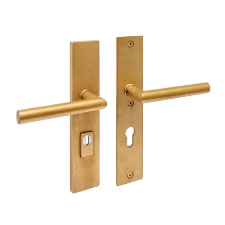 Intersteel Veiligheidsbeslag SKG3 rechthoekig klink/klink PC 72mm messing getrommeld Intersteel Veiligheidsbeslag SKG3 rechthoekig klink/klink PC 72mm messing getrommeld