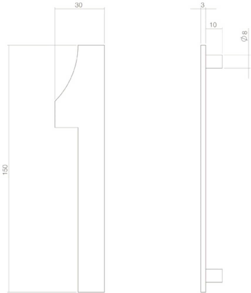 Intersteel PVD messing huisnummer 1 - voor voordeur - Intersteel Intersteel PVD messing huisnummer 1 - voor voordeur - Intersteel