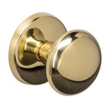 Intersteel Voordeurknop paddenstoel ø58mm op achterplaat éénzijdige montage PVD messingkleur Intersteel Voordeurknop paddenstoel ø58mm op achterplaat éénzijdige montage PVD messingkleur