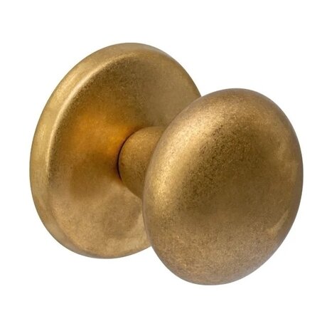 Intersteel Voordeurknop paddenstoel ø58mm éénzijdige montage PVD messing getrommeld Intersteel Voordeurknop paddenstoel ø58mm éénzijdige montage PVD messing getrommeld