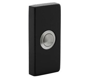 Intersteel Deurbel rechthoekig 65x30x10 mm verdekt rvs / zwart Intersteel Deurbel rechthoekig 65x30x10 mm verdekt rvs / zwart
