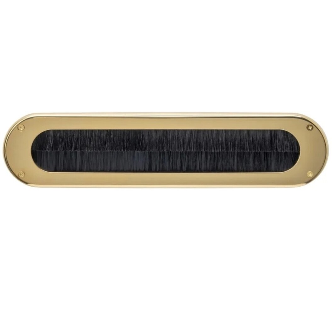 Intersteel Tochtwering ovaal PVD messingkleur - voor brievenbus of voordeur - Intersteel Intersteel Tochtwering ovaal PVD messingkleur - voor brievenbus of voordeur - Intersteel