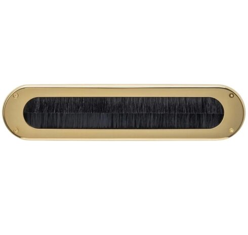 Intersteel Tochtwering ovaal PVD messingkleur - voor brievenbus of voordeur - Intersteel Intersteel Tochtwering ovaal PVD messingkleur - voor brievenbus of voordeur - Intersteel