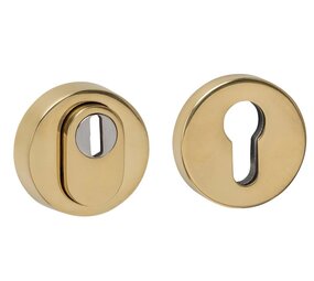 Intersteel SKG3 veiligheidsrozetten rond verdekt ø52x12mm met kerntrekbeveiliging PVD messingkleur Intersteel SKG3 veiligheidsrozetten rond verdekt ø52x12mm met kerntrekbeveiliging PVD messingkleur