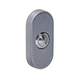 Intersteel Deurbel ovaal 65x30x10mm verdekt rvs getrommeld Intersteel Deurbel ovaal 65x30x10mm verdekt rvs getrommeld