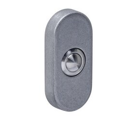 Intersteel Deurbel ovaal 65x30x10mm verdekt rvs getrommeld Intersteel Deurbel ovaal 65x30x10mm verdekt rvs getrommeld