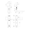 Intersteel SKG3 veiligheidsbeslag Luzern PVD messing getrommeld PC 72mm met KTB Intersteel SKG3 veiligheidsbeslag Luzern PVD messing getrommeld PC 72mm met KTB