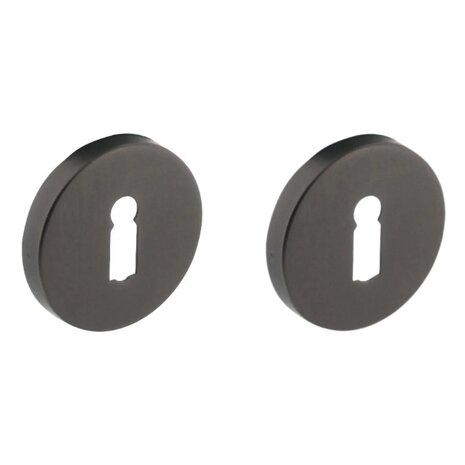 Intersteel Rozetten met sleutelgat antraciet grijs - deurbeslag - Intersteel Intersteel Rozetten met sleutelgat antraciet grijs - deurbeslag - Intersteel