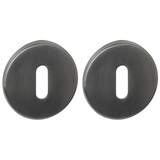 Intersteel Sleutelrozetten verdekt PVD antraciet grijs Intersteel Sleutelrozetten verdekt PVD antraciet grijs