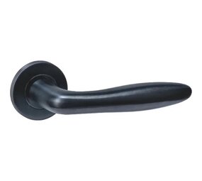 Intersteel Deurklink Q 03 op verdekt rozet PVD zwart Intersteel Deurklink Q 03 op verdekt rozet PVD zwart