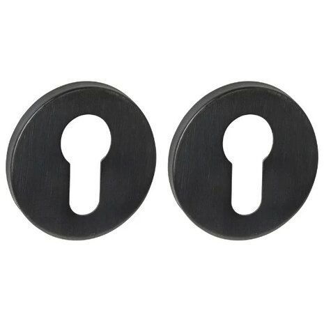 Intersteel Cilinderrozetten verdekt PVD zwart Intersteel Cilinderrozetten verdekt PVD zwart