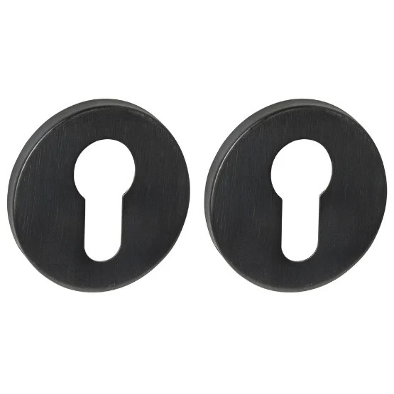 Intersteel Cilinderrozetten verdekt PVD zwart