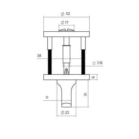 Intersteel WC-sluiting verdekt PVD antraciet grijs