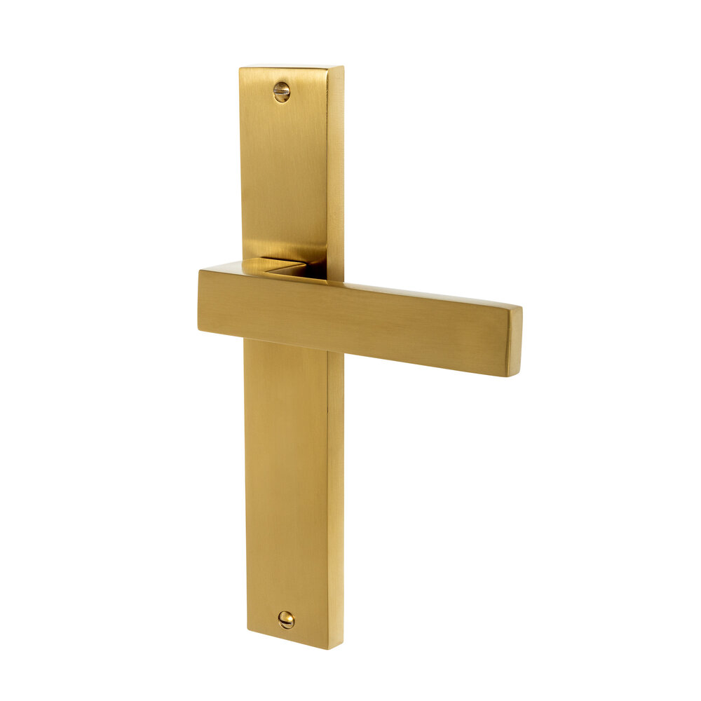 Mooi Deurbeslag Lusso geveerd op schild blind mat messing - deurbeslag - Mooi Deurbeslag Mooi Deurbeslag Lusso geveerd op schild blind mat messing - deurbeslag - Mooi Deurbeslag