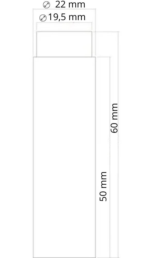 De Oude Deurklink Deurstopper wandmontage 60x22mm getrommeld messing