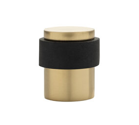 De Oude Deurklink Deurstopper vloermontage 30x40mm messing gelakt De Oude Deurklink Deurstopper vloermontage 30x40mm messing gelakt