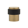 De Oude Deurklink Deurstopper vloermontage 30x40mm getrommeld messing De Oude Deurklink Deurstopper vloermontage 30x40mm getrommeld messing