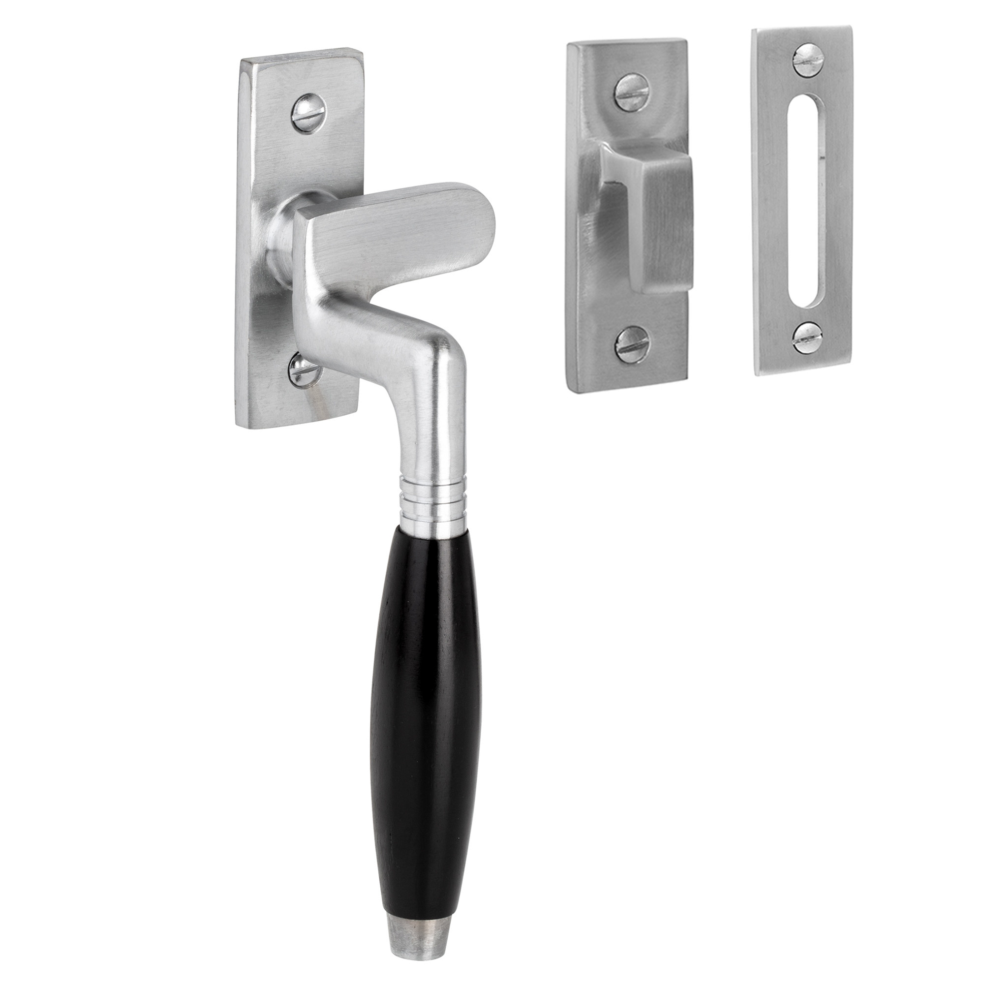 De Oude Deurklink Raamsluiting Klassiek mat nikkel links