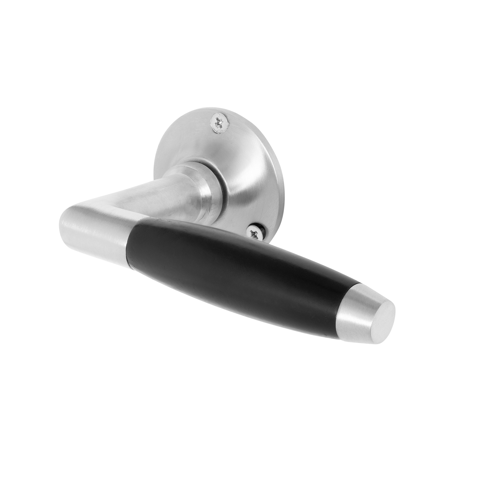 De Oude Deurklink Deurklink Klassiek geveerd mat nikkel ronde rozetten