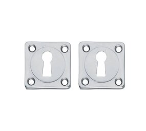 Intersteel Sleutelrozetten schroefgat vierkant chroom mat Intersteel Sleutelrozetten schroefgat vierkant chroom mat