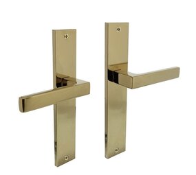 Intersteel Deurklink Hera op schild blind messing titaan PVD Intersteel Deurklink Hera op schild blind messing titaan PVD