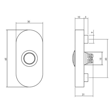 Intersteel Voordeurset SKG3 zwart RVS compleet met deurklink, bel, brievenbus en tochtklep Intersteel Voordeurset SKG3 zwart RVS compleet met deurklink, bel, brievenbus en tochtklep