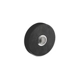 Intersteel Deurbel rond verdekt ø53x10 mat zwart met rvs Intersteel Deurbel rond verdekt ø53x10 mat zwart met rvs